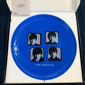 NYBRO SWEDISH CRYSTAL PLATTER BEATLES A HARD DAYS NIGHT